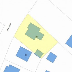 290 Central St, Newton MA 02466-2203 plot plan