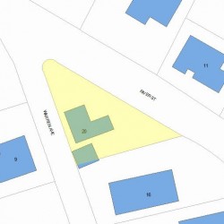 20 River St, Newton MA  02465-1852 plot plan
