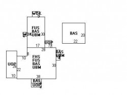 387 Wolcott St, Newton MA  02466-1521 floor plan