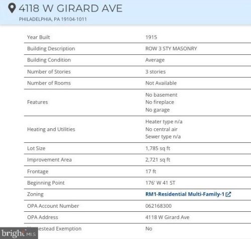 4118 Girard Ave, Philadelphia PA 19125-3305 exterior