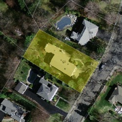 133 Oak Hill St, Newton MA  02459-3455 aerial view