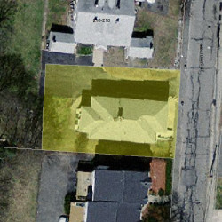 17 Mechanic St, Newton MA  02464-1413 aerial view