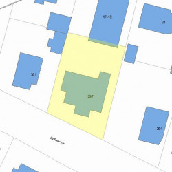 297 Derby St, Newton MA  02465-1047 plot plan