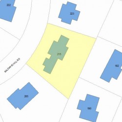 215 Baldpate Hill Rd, Newton MA 02459-2869 plot plan