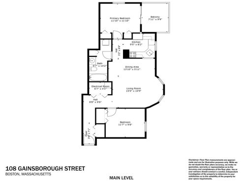 108 Gainsborough St, Boston MA exterior