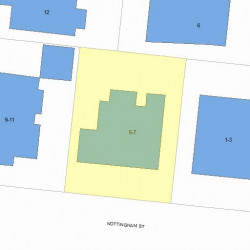 5 Nottingham St, Newton MA 02459-1614 plot plan