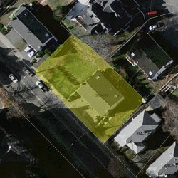 308 Adams St, Newton MA 02458-1455 aerial view