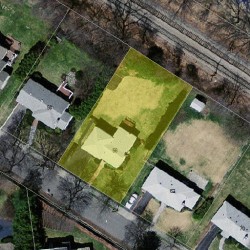 56 Stanley Rd, Newton MA 02468-2338 aerial view