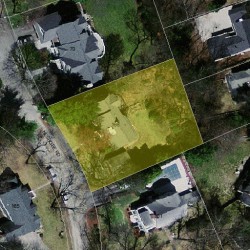 166 Neshobe Rd, Newton MA 02468-1337 aerial view