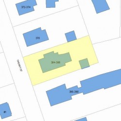 386 Cherry St, Newton MA 02465-1832 plot plan