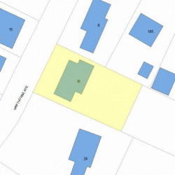 16 Hawthorne Ave, Newton MA 02466-2806 plot plan