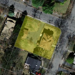 21 Carver Rd, Newton MA 02461-1007 aerial view