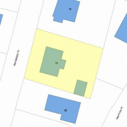 80 Grasmere St, Newton MA 02458-2211 plot plan