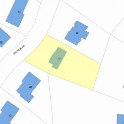 54 Drumlin Rd, Newton MA 02459-2807 plot plan