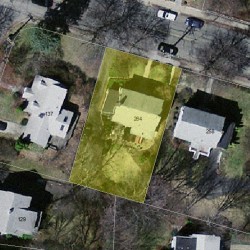 264 Homer St, Newton MA 02459-1413 aerial view
