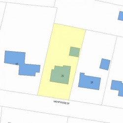 25 Montrose St, Newton MA 02458-2717 plot plan