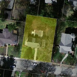 23 Fredana Rd, Newton MA  02468-1103 aerial view