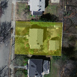 47 Charlotte Rd, Newton MA  02459-1707 aerial view