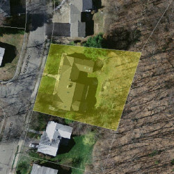 76 Adeline Rd, Newton MA  02459-2705 aerial view