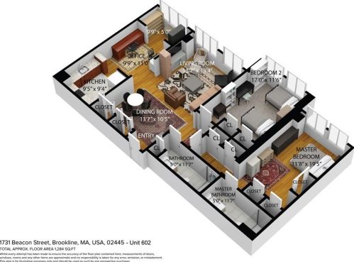 1731 Beacon St, Brookline MA  02445-5322 exterior