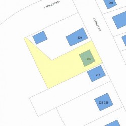 315 Langley Rd, Newton MA 02459-2349 plot plan