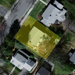 60 Arapahoe Rd, Newton MA 02465-2203 aerial view