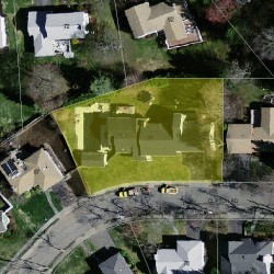 77 Clifton Rd, Newton MA 02459-3111 aerial view