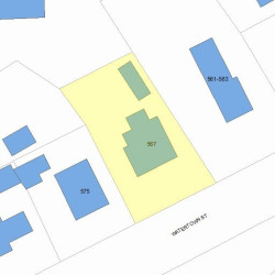 567 Watertown St, Newton MA  02460-1320 plot plan