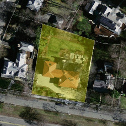 349 Commonwealth Ave, Newton MA 02459 aerial view