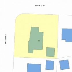 450 Waverley Ave, Newton MA 02459-1246 plot plan