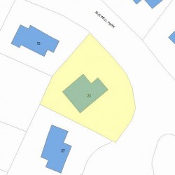 23 Buswell Park, Newton MA  02458-2304 plot plan