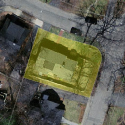 4 Leighton Rd, Newton MA 02466-2211 aerial view