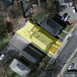 25 Elliot St, Newton MA  02461-1604 aerial view