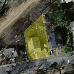 49 Hillside Rd, Newton MA  02461-1440 aerial view