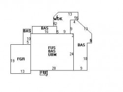 7 Avalon Rd, Newton MA  02468-1609 floor plan