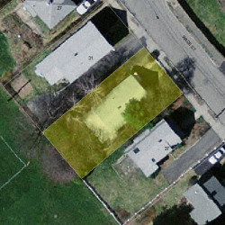 33 Wade St, Newton MA  02461-1714 aerial view