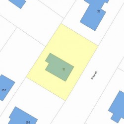 12 Star Rd, Newton MA 02465-1040 plot plan