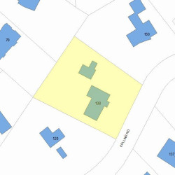 138 Collins Rd, Newton MA 02468-2234 plot plan