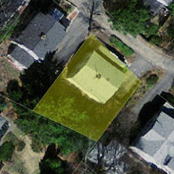 19 Central Close, Newton MA 02466-2305 aerial view