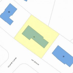 18 Sky View Cir, Newton MA 02459-3158 plot plan