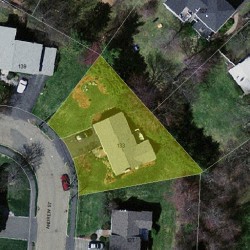 133 Andrew St, Newton MA 02461-2144 aerial view