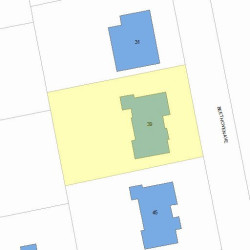39 Beethoven Ave, Newton MA 02468-1732 plot plan