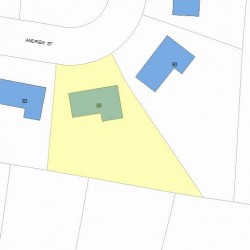 89 Andrew St, Newton MA 02461-2144 plot plan