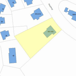 404 Fuller St, Newton MA 02465-2824 plot plan
