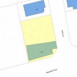 743 Washington St, Newton MA 02460-1701 plot plan