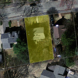 170 Oliver Rd, Newton MA  02468-2321 aerial view