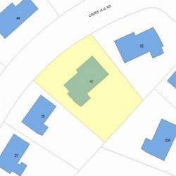 45 Cross Hill Rd, Newton MA 02459-3119 plot plan