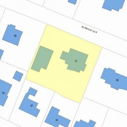 42 Fairmont Ave, Newton MA 02458-2506 plot plan