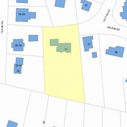 70 Helene Rd, Newton MA 02468-1025 plot plan