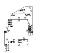 25 Hawthorne Ave, Newton MA  02466-2805 floor plan